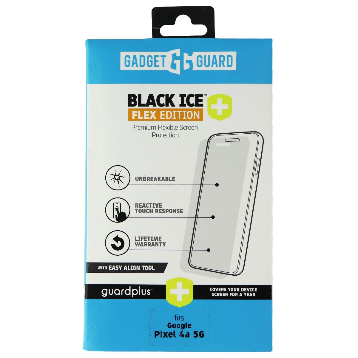 Gadget Guard Black Ice Flex Edition Guardplus for Google Pixel 4a 5G - Clear Cell Phone - Screen Protectors Gadget Guard    - Simple Cell Bulk Wholesale Pricing - USA Seller