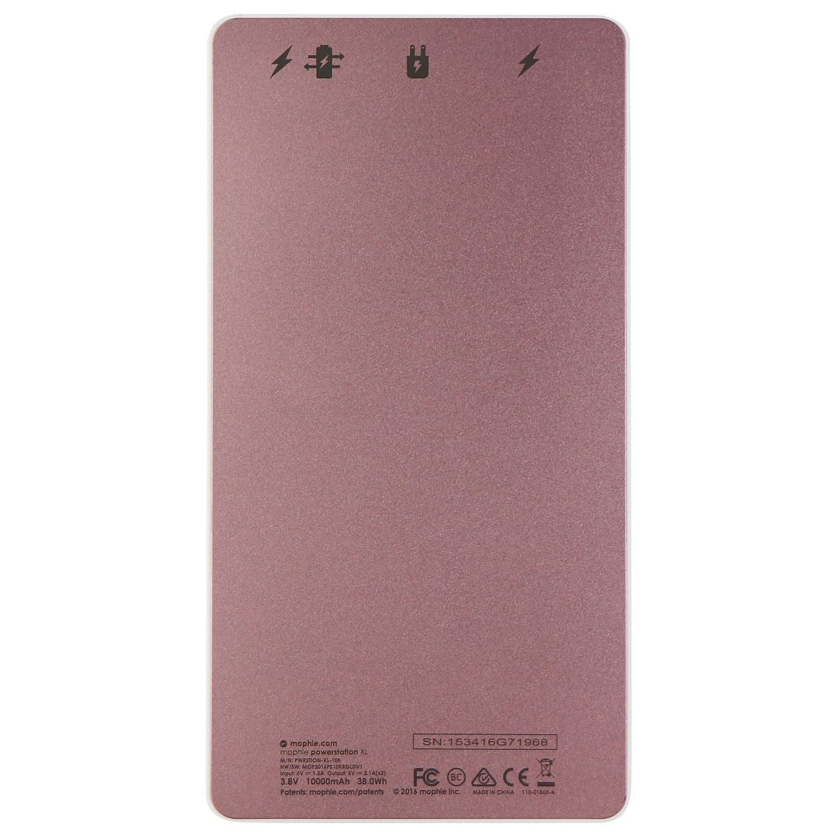 Mophie PowerStation XL 10,000mAh Battery with Dual USB - Rose Gold Cell Phone - Chargers & Cradles Mophie    - Simple Cell Bulk Wholesale Pricing - USA Seller