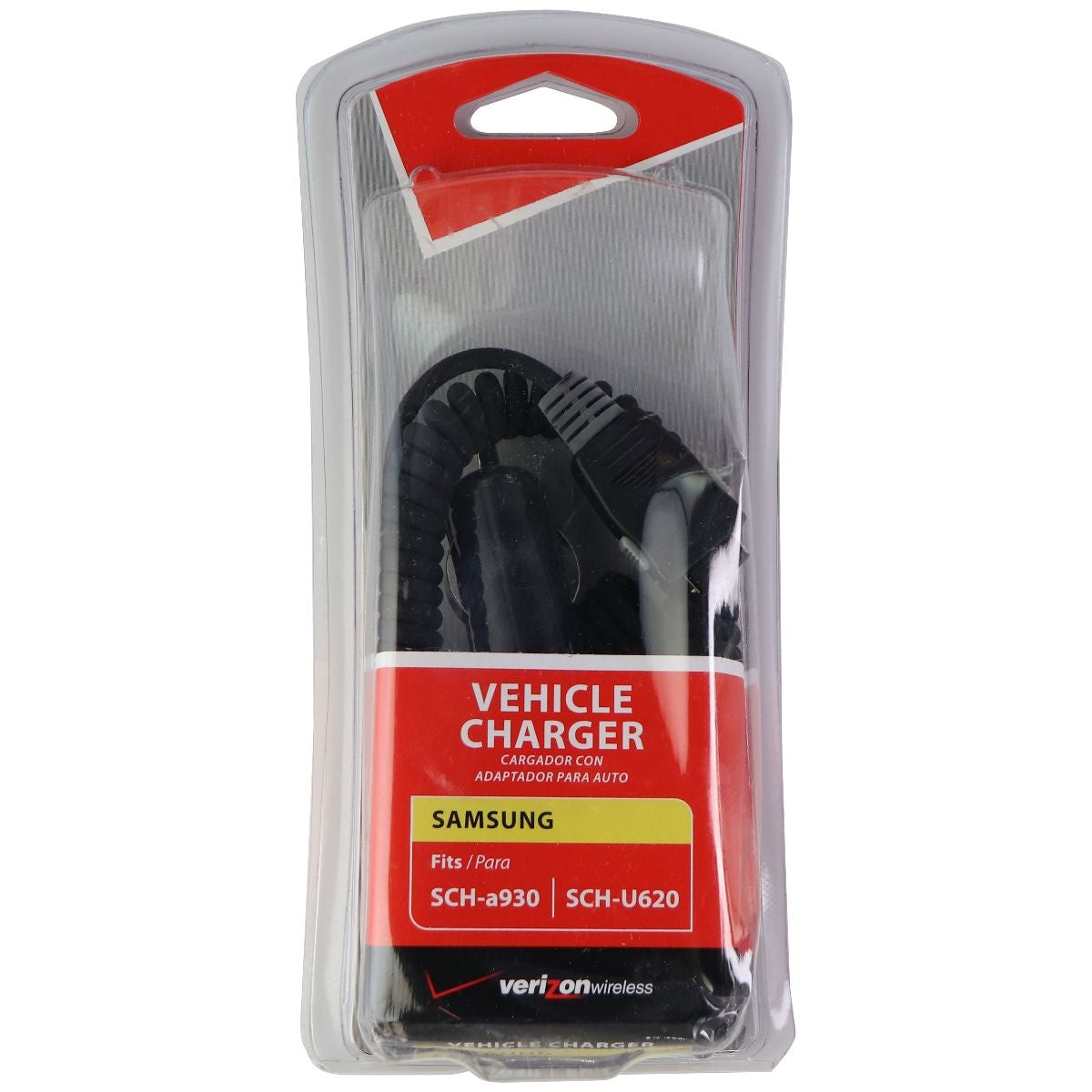 Verizon Vehicle Car Charger for Samsung SCH-a930 / SCH-U620 Cell Phones - Black Cell Phone - Chargers & Cradles Verizon    - Simple Cell Bulk Wholesale Pricing - USA Seller