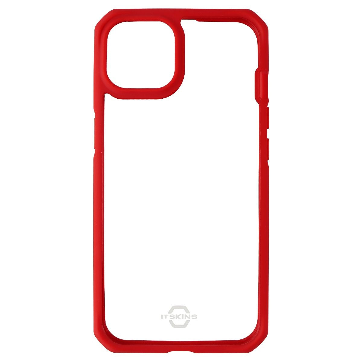 ITSKINS Hybrid Solid Case for iPhone 13 - Plain Red and Transparent Cell Phone - Cases, Covers & Skins ITSKINS    - Simple Cell Bulk Wholesale Pricing - USA Seller
