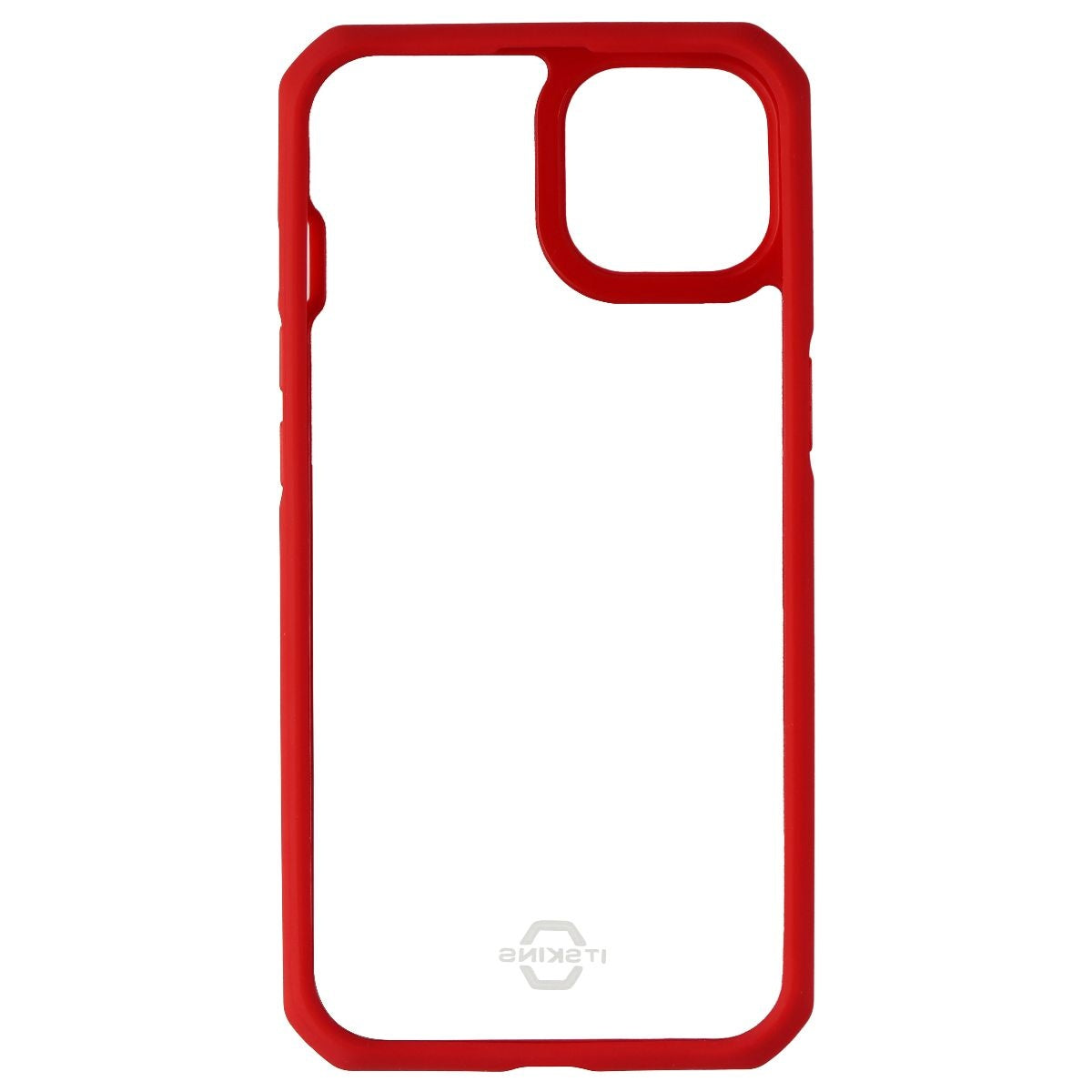 ITSKINS Hybrid Solid Case for iPhone 13 - Plain Red and Transparent Cell Phone - Cases, Covers & Skins ITSKINS    - Simple Cell Bulk Wholesale Pricing - USA Seller