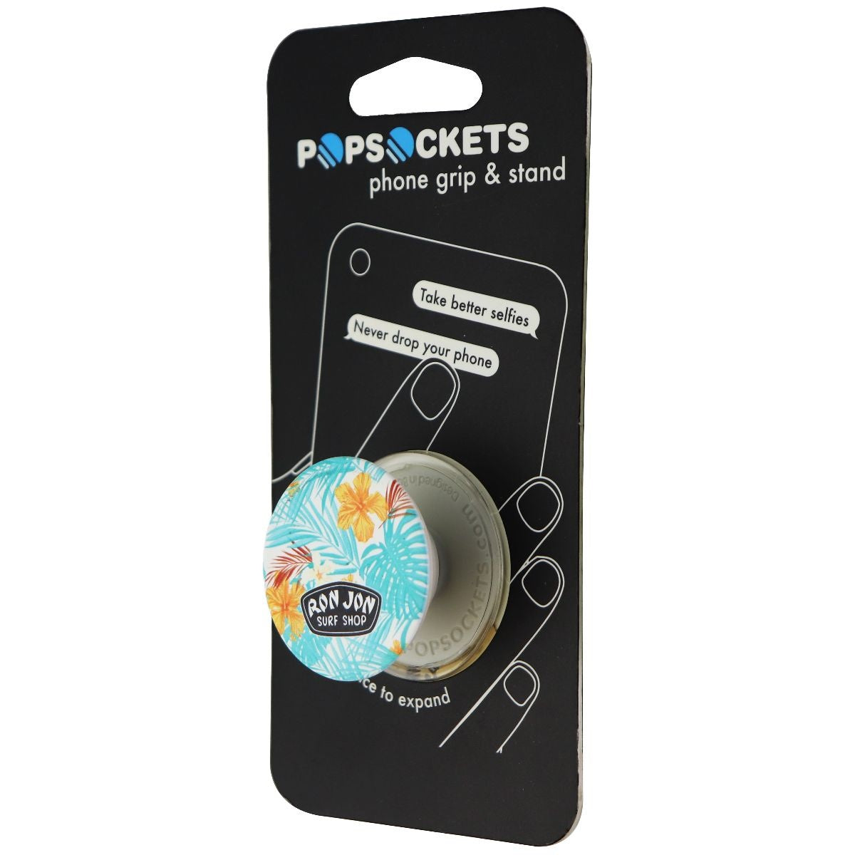 PopSockets Collapsible Grip & Stand - Ron Jon Surf Shop / Palm Leaves Cell Phone - Mounts & Holders PopSockets    - Simple Cell Bulk Wholesale Pricing - USA Seller