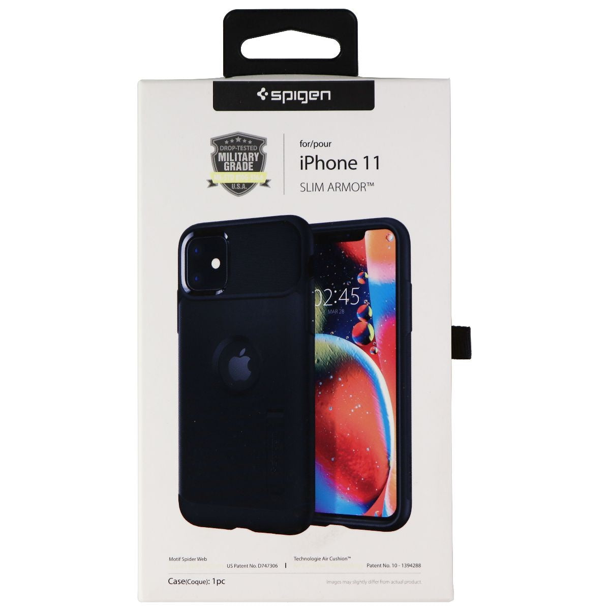 Spigen Slim Armor Series Case for Apple iPhone 11 - Black Cell Phone - Cases, Covers & Skins Spigen    - Simple Cell Bulk Wholesale Pricing - USA Seller