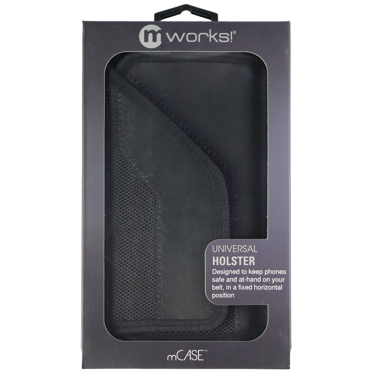 mWorks! Universal Nylon Holster Pouch Case for Up to 6-inch Smartphones - Black Cell Phone - Cases, Covers & Skins mWorks!    - Simple Cell Bulk Wholesale Pricing - USA Seller