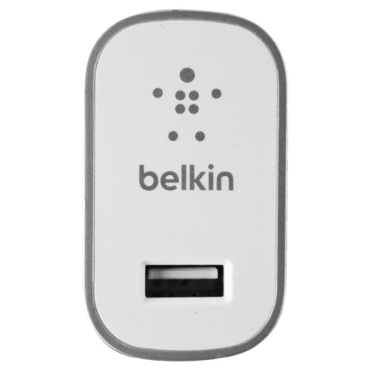 Belkin (12-Watt) 2.4-Amp Single USB Universal Home Charger - Silver (F8M731) Cell Phone - Chargers & Cradles Belkin    - Simple Cell Bulk Wholesale Pricing - USA Seller