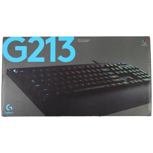 Logitech G213 Wired RGB Gaming Keyboard with Dedicated Media Controls - Black Gaming/Console - Keyboards & Keypads Logitech    - Simple Cell Bulk Wholesale Pricing - USA Seller