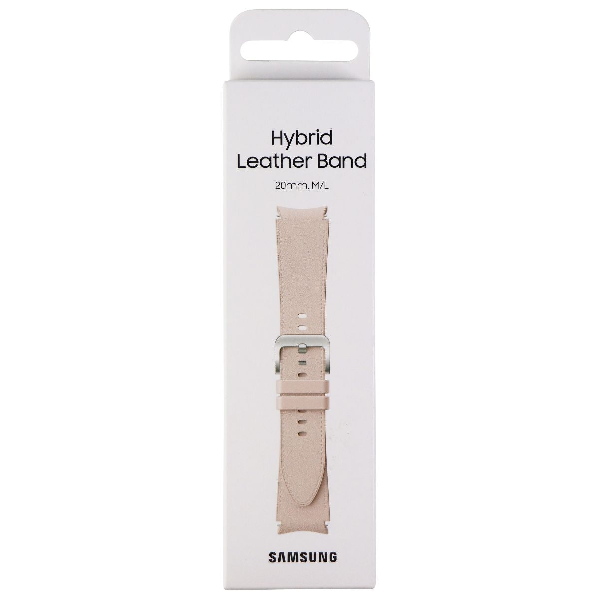 Samsung Hybrid Leather Band for Galaxy Watch4 & Later (20mm) M/L - Pink Smart Watch Accessories - Watch Bands Samsung    - Simple Cell Bulk Wholesale Pricing - USA Seller