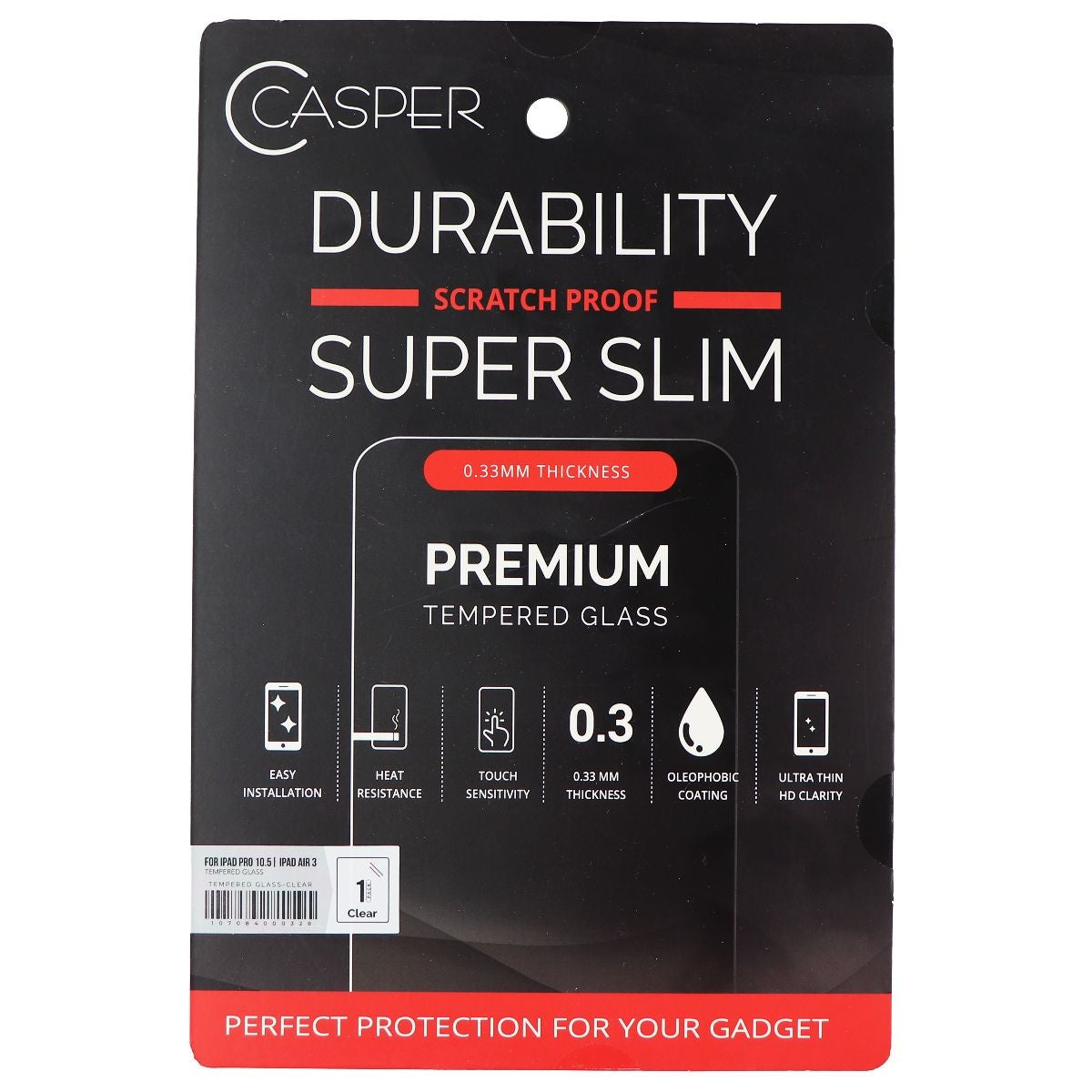 Casper Premium Tempered Glass Screen Protector for iPad Pro (10.5) / Air 3 Cell Phone - Screen Protectors Casper    - Simple Cell Bulk Wholesale Pricing - USA Seller