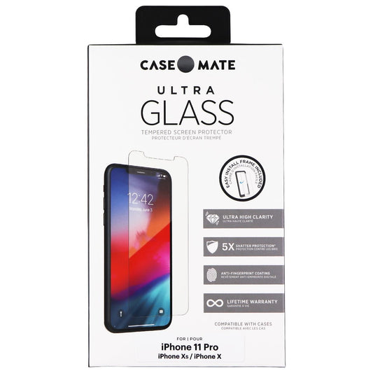 Case-Mate Ultra Glass Screen Protector for Apple iPhone 11 Pro & iPhone Xs Cell Phone - Screen Protectors Case-Mate    - Simple Cell Bulk Wholesale Pricing - USA Seller