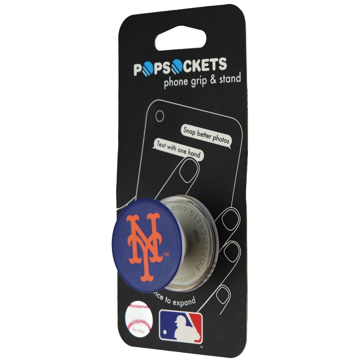 PopSockets: Collapsible Grip & Stand for Phones and Tablets - NY Mets Cell Phone - Mounts & Holders PopSockets    - Simple Cell Bulk Wholesale Pricing - USA Seller