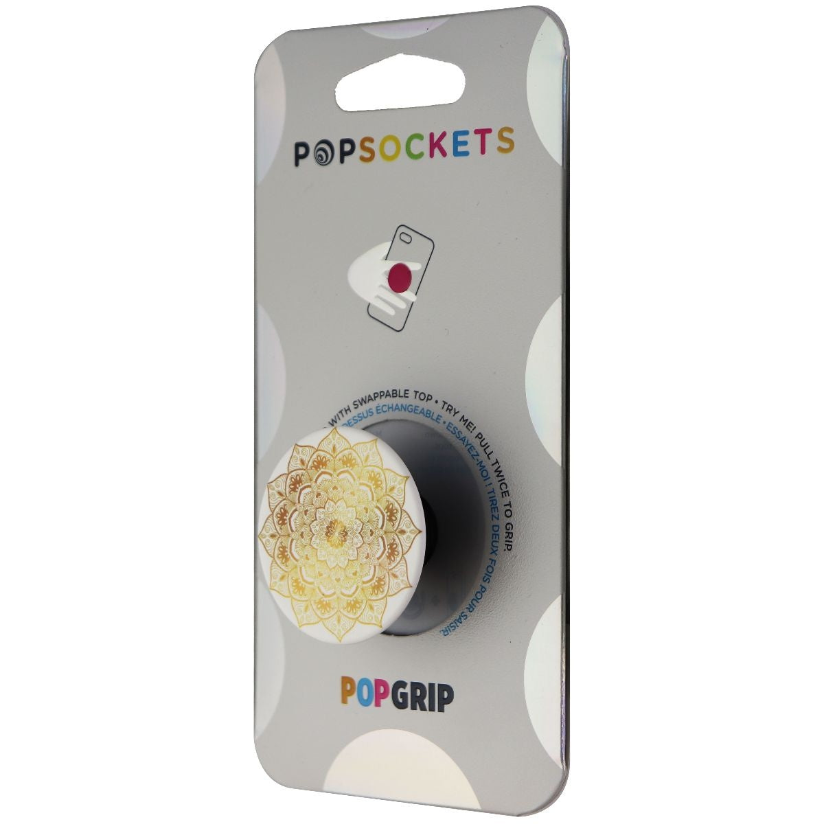 PopSockets: PopGrip with Swappable Top for Phones & Tablets - Golden Silence Cell Phone - Mounts & Holders PopSockets    - Simple Cell Bulk Wholesale Pricing - USA Seller