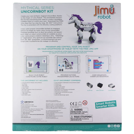 UBTECH Jimu Robot Mythical Series: UnicornBot Kit - Ages 8+ (JRA0202) Educational - Other Educational Toys UBTECH    - Simple Cell Bulk Wholesale Pricing - USA Seller