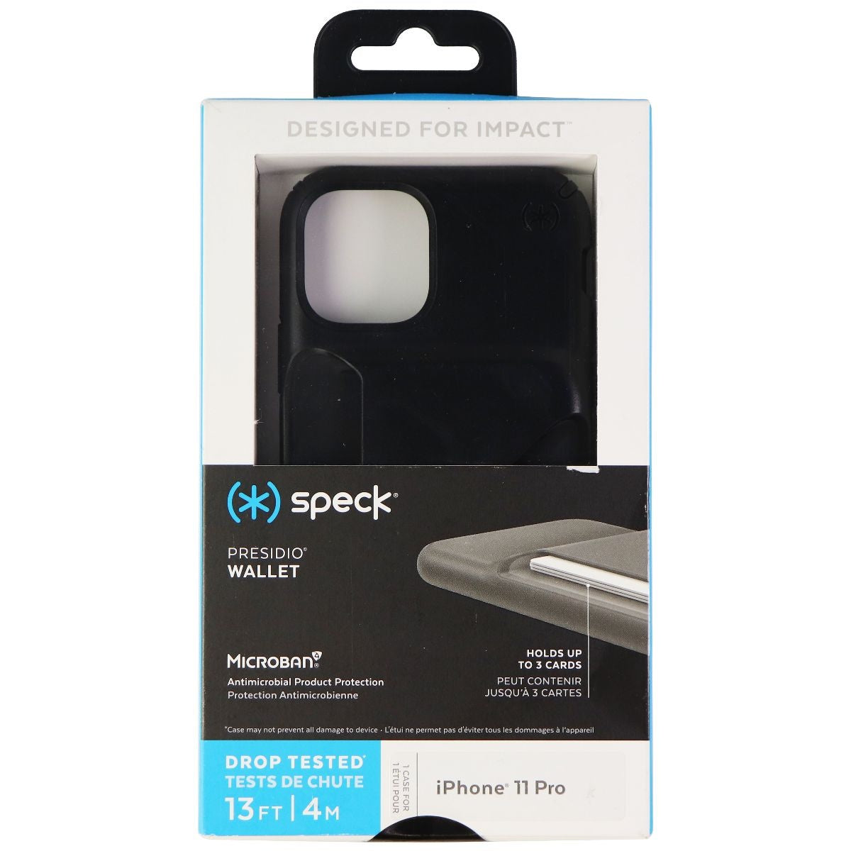 Speck Presidio Wallet Series Hard Case for Apple iPhone 11 Pro - Black Cell Phone - Cases, Covers & Skins Speck    - Simple Cell Bulk Wholesale Pricing - USA Seller