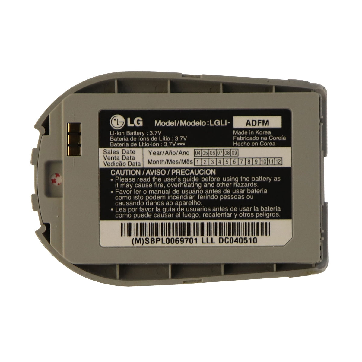 LG Rechargeable OEM Battery (LGLI-ADFM) for Select LG Cell Phones Cell Phone - Batteries LG    - Simple Cell Bulk Wholesale Pricing - USA Seller