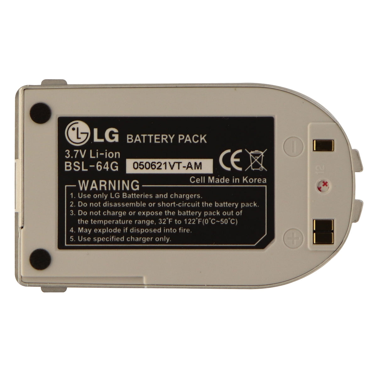 LG Li-ion OEM Battery (BSL-64G) 3.7V for LG Cell Phones - Silver Cell Phone - Batteries LG    - Simple Cell Bulk Wholesale Pricing - USA Seller