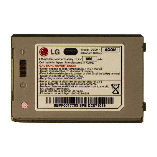 OEM 950 mAh Replacement Battery (LGLP-AGOM-GRN) for LG enV Cell Phone - Batteries LG    - Simple Cell Bulk Wholesale Pricing - USA Seller