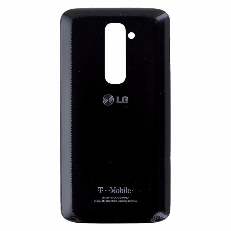 LG G2 (D801) (T-Mobile) OEM Replacement Battery Door - Black Cell Phone - Replacement Parts & Tools LG    - Simple Cell Bulk Wholesale Pricing - USA Seller