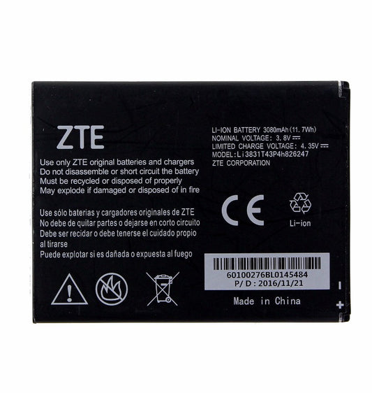 OEM LG Li3831T43P4H826247 3080 mAh Replacement Battery for ZTE Warp7/Grand X3 Cell Phone - Batteries LG    - Simple Cell Bulk Wholesale Pricing - USA Seller