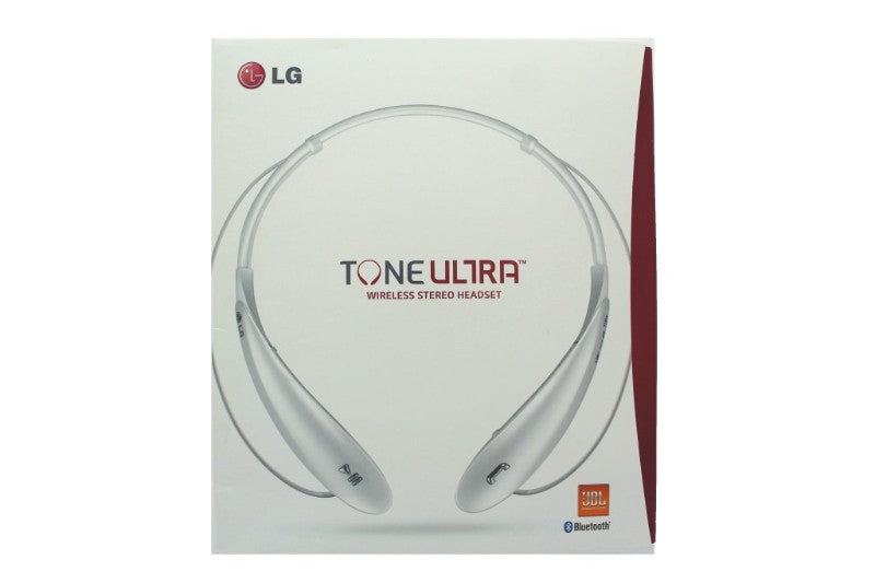 LG Tone HBS-800 Ultra Series Wireless Stereo Headset - White Cell Phone - Headsets LG    - Simple Cell Bulk Wholesale Pricing - USA Seller