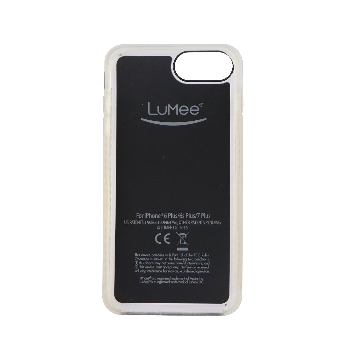 Lumee 2 Illuminated Light Up LED Case Cover for iPhone 8 Plus 7 Plus - Black Cell Phone - Cases, Covers & Skins LuMee    - Simple Cell Bulk Wholesale Pricing - USA Seller