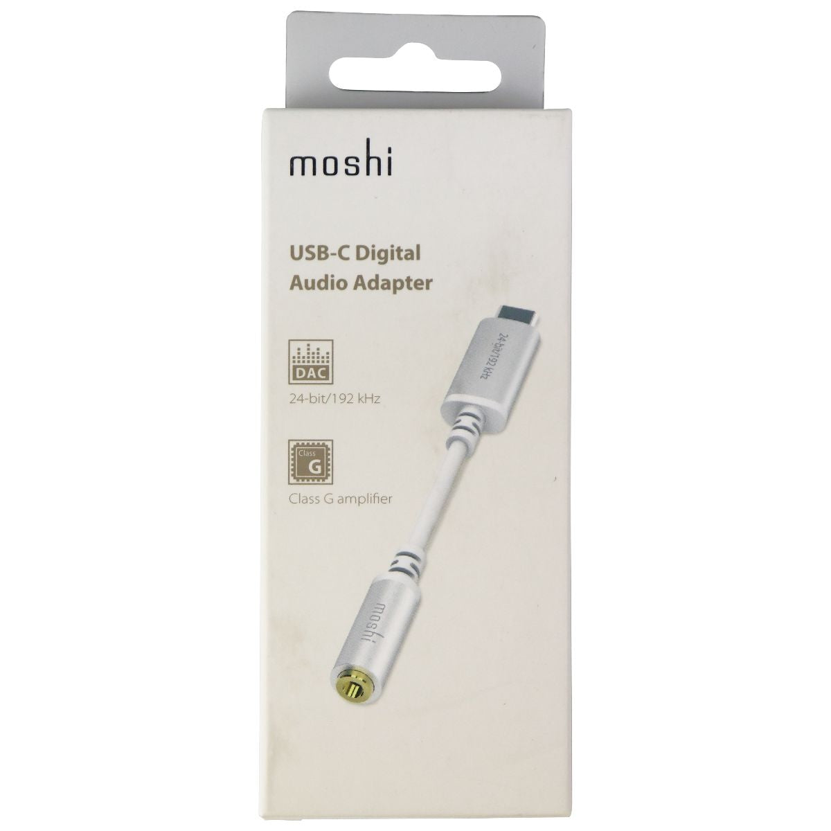 Moshi USB-C Digital Audio 3.5mm Adapter for MacBook and More- Silver Cell Phone - Cables & Adapters Moshi    - Simple Cell Bulk Wholesale Pricing - USA Seller