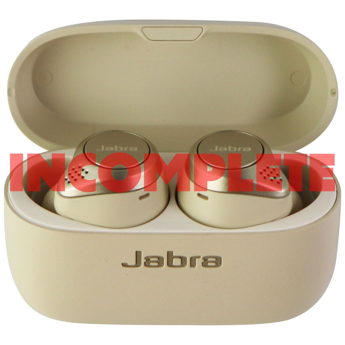 Jabra Elite 75t True Wireless Earbuds with Charging Case - Gold Beige Portable Audio - Headphones Jabra    - Simple Cell Bulk Wholesale Pricing - USA Seller