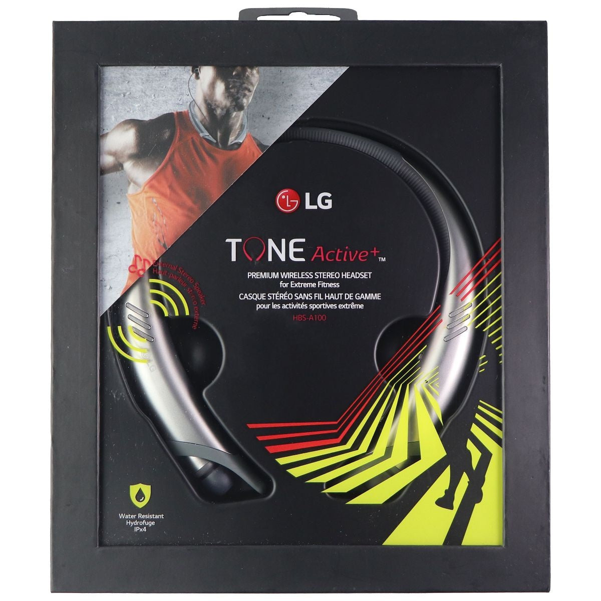 LG TONE Active+ (HBS-A100) Bluetooth Wireless Stereo Headset - Silver Portable Audio - Headphones LG    - Simple Cell Bulk Wholesale Pricing - USA Seller