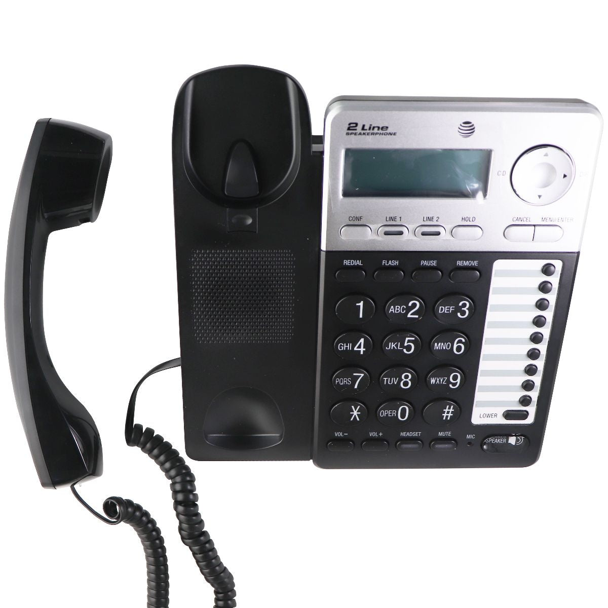 AT&T - AT ML17929 - Corded Phone with Caller ID/Call Waiting - Silver/Black Cell Phone - Other Accessories AT&T    - Simple Cell Bulk Wholesale Pricing - USA Seller