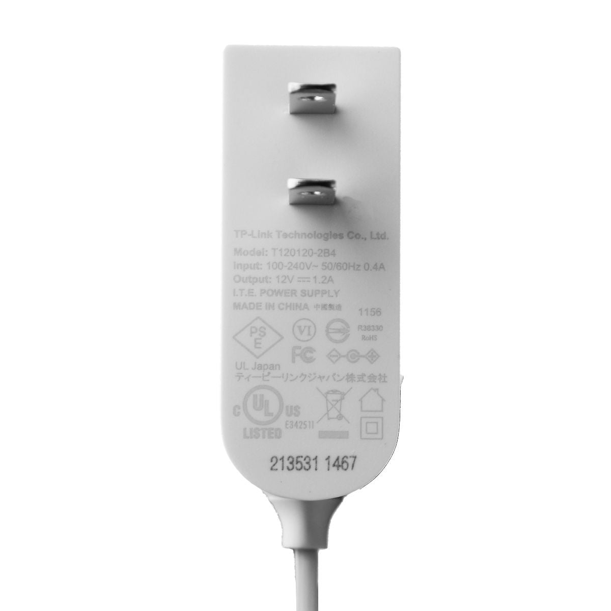 TP-Link (12V/1.2A) ITE Power Supply Wall Charger - White (T120120-2B4) Multipurpose Batteries & Power - Multipurpose AC to DC Adapters TP-LINK    - Simple Cell Bulk Wholesale Pricing - USA Seller