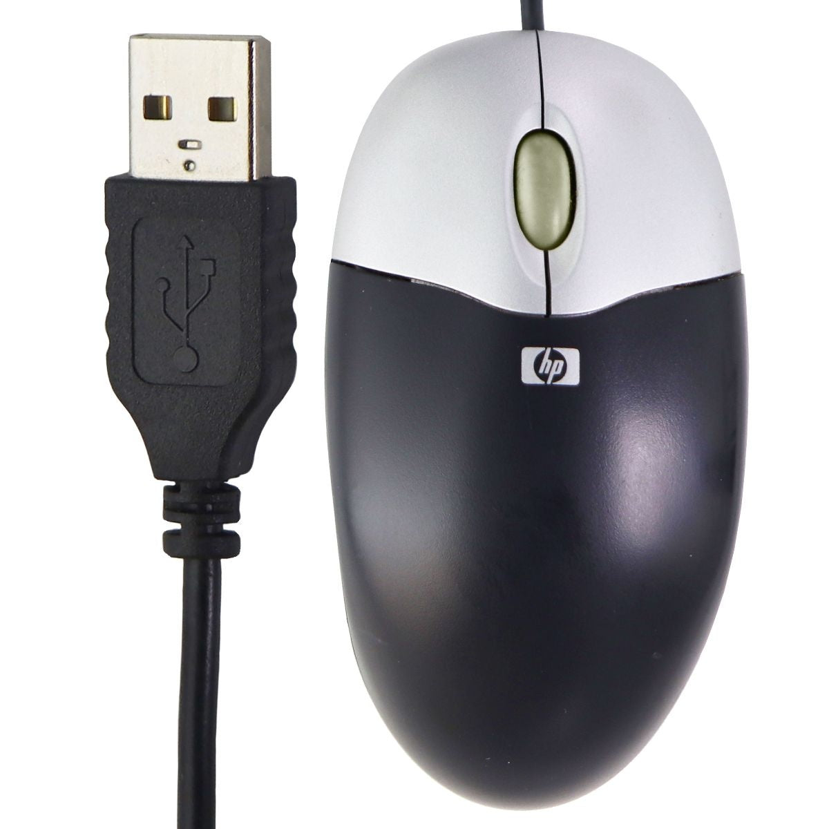HP Original OEM Wired USB Mouse for Windows PC & More - Black/Silver (M-UAE96) Keyboards/Mice - Mice, Trackballs & Touchpads HP    - Simple Cell Bulk Wholesale Pricing - USA Seller