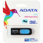 ADATA UV128 32GB USB 3.0 Retractable Capless Flash Drive, Blue (AUV128-32G-RBE) Digital Storage - USB Flash Drives ADATA    - Simple Cell Bulk Wholesale Pricing - USA Seller