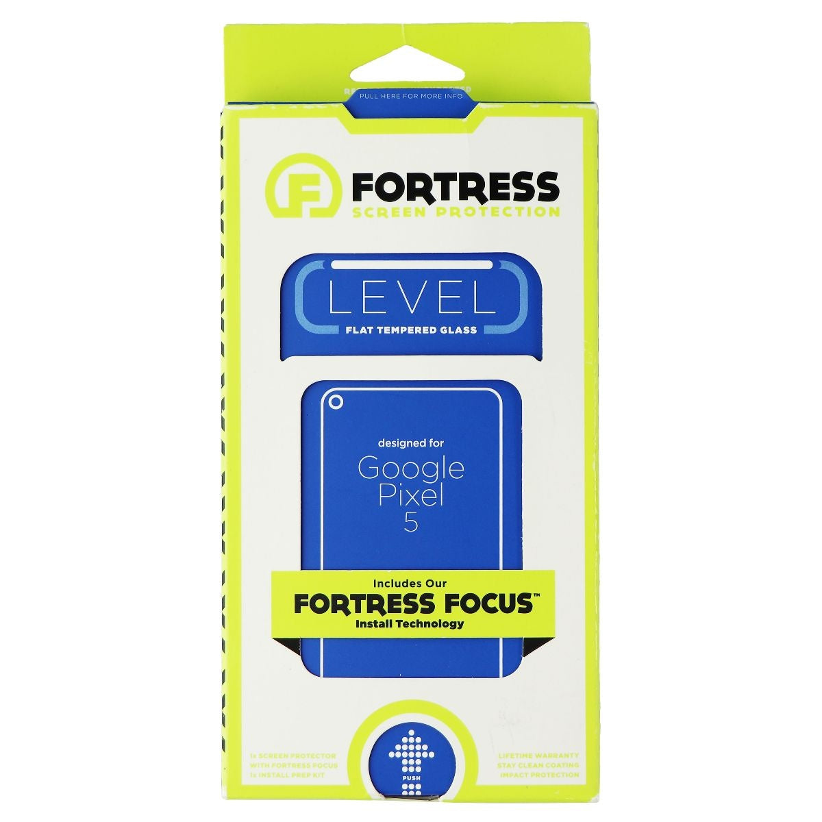 Fortress Level Flat Tempered Glass Screen Protector for Google Pixel 5 Cell Phone - Screen Protectors Fortress    - Simple Cell Bulk Wholesale Pricing - USA Seller