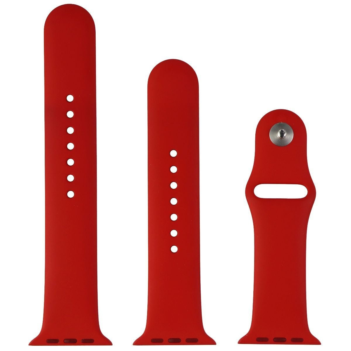 Apple (42mm) Sport Band for Apple Watch 42/44/45mm - Red 1st Gen / Full Set Smart Watch Accessories - Watch Bands Apple    - Simple Cell Bulk Wholesale Pricing - USA Seller