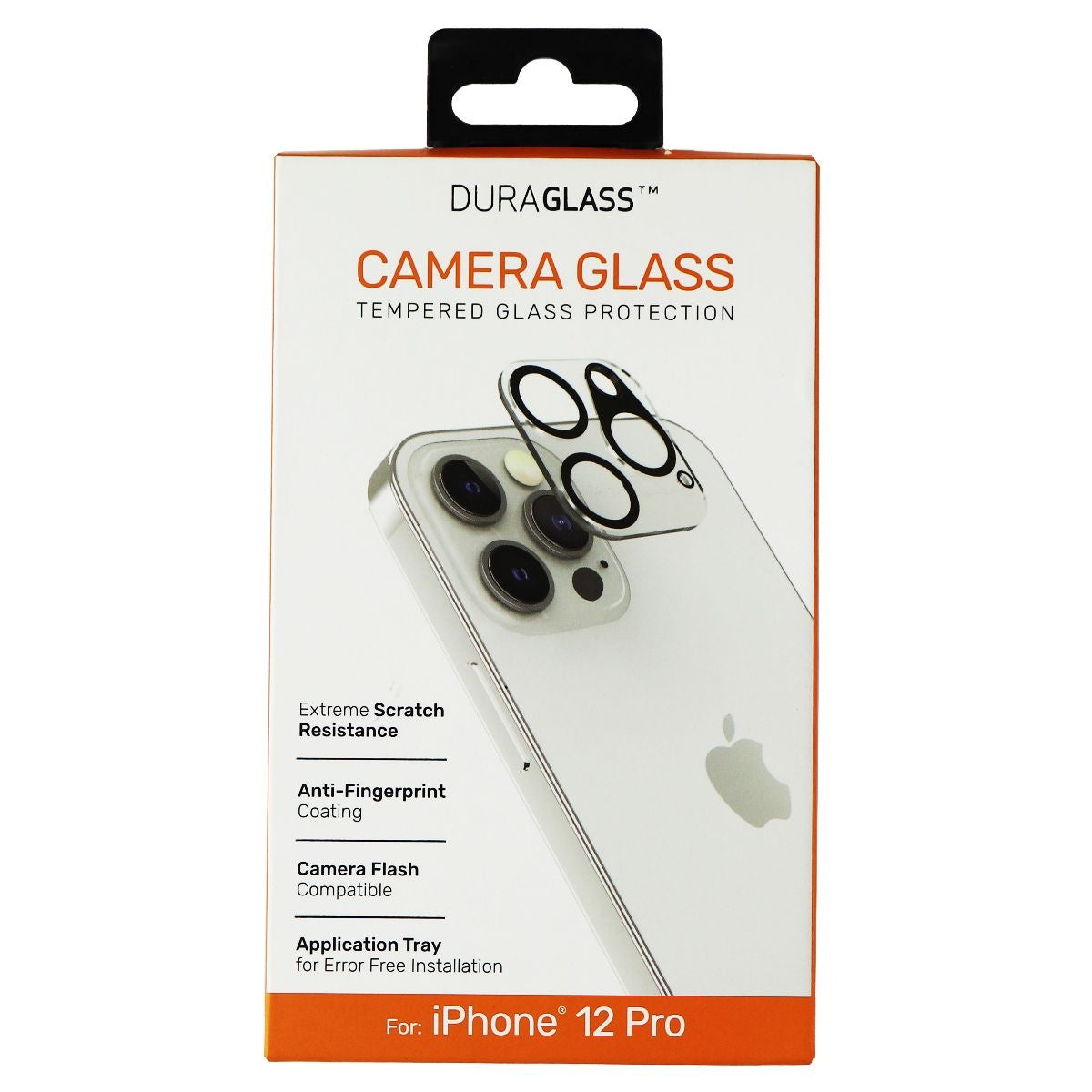 DuraGlass Tempered Glass Camera Protector for Apple iPhone 12 Pro ONLY Cell Phone - Screen Protectors DuraGlass    - Simple Cell Bulk Wholesale Pricing - USA Seller