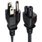 Linetek 125V-7A (3-Foot) 3-Prong AC Power Cord Cable - Black Cell Phone - Cables & Adapters Linetek    - Simple Cell Bulk Wholesale Pricing - USA Seller