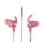 Baseus Encok H31 - Wired 3.5mm In-Ear Earphones with Mic - Pink Portable Audio - Headphones Baseus    - Simple Cell Bulk Wholesale Pricing - USA Seller