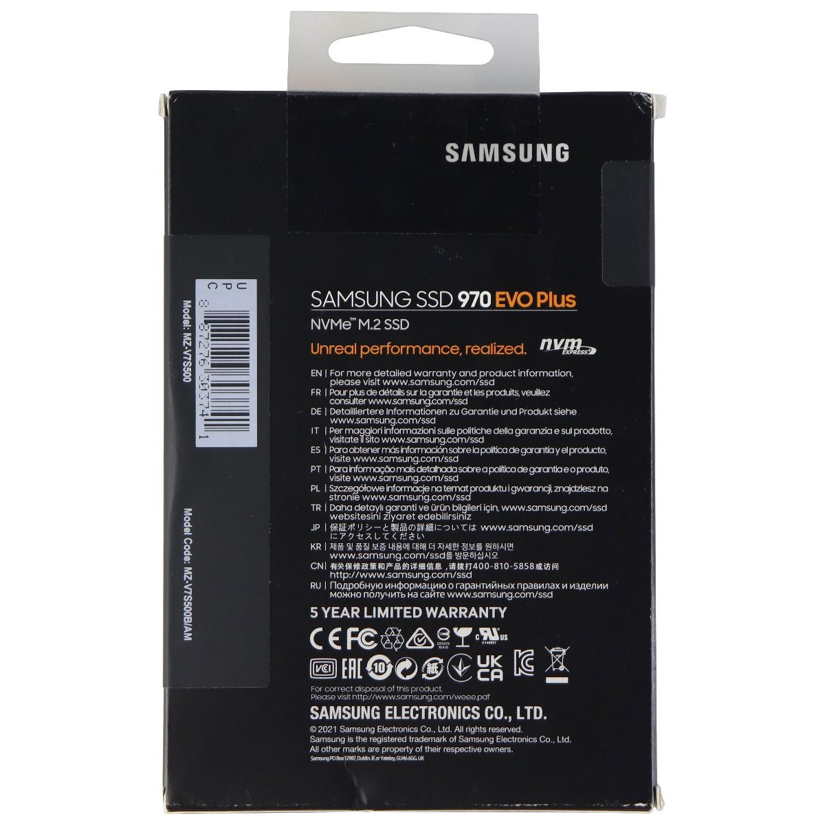 Samsung 970 EVO Plus SSD 500GB M.2 NVMe Internal Solid State V-NAND Drive Digital Storage - Internal Hard Disk Drives, HDD Samsung    - Simple Cell Bulk Wholesale Pricing - USA Seller