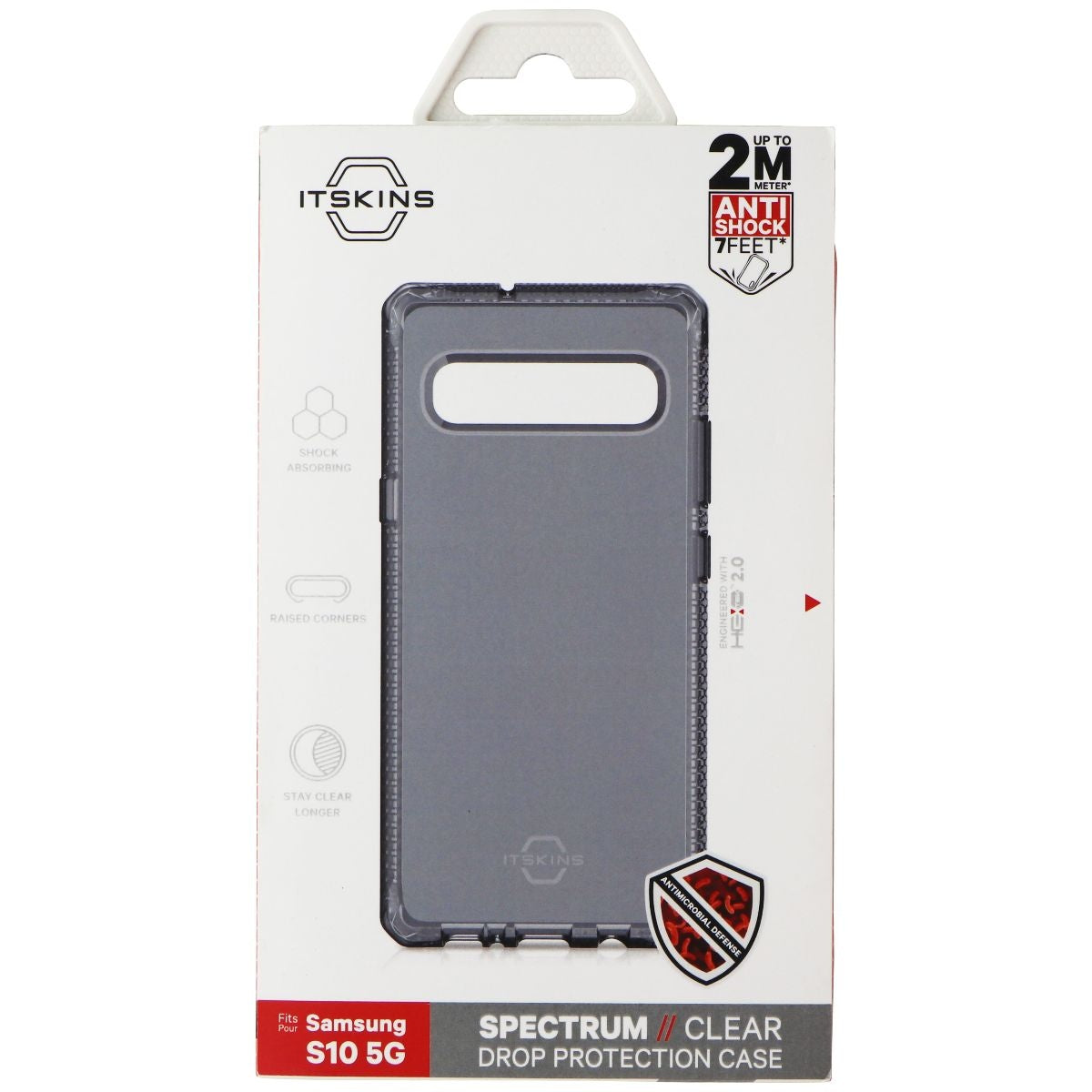 ITSKINS Spectrum Clear Protective Phone Case for Samsung Galaxy S10 5G - Black Cell Phone - Cases, Covers & Skins ITSKINS    - Simple Cell Bulk Wholesale Pricing - USA Seller