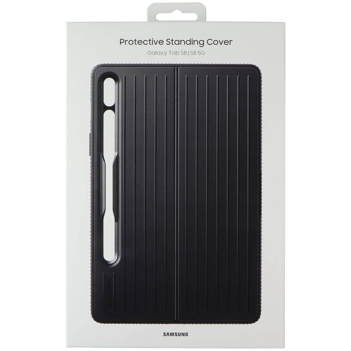 Samsung Protective Standing Cover for Samsung Galaxy Tab S8/S8 5G - Black iPad/Tablet Accessories - Cases, Covers, Keyboard Folios Samsung    - Simple Cell Bulk Wholesale Pricing - USA Seller