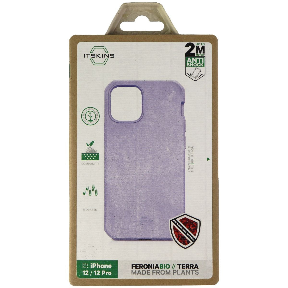 ITSKINS Feroniabio Terra Series Case for Apple iPhone 12/12 Pro - Light Purple Cell Phone - Cases, Covers & Skins ITSKINS    - Simple Cell Bulk Wholesale Pricing - USA Seller