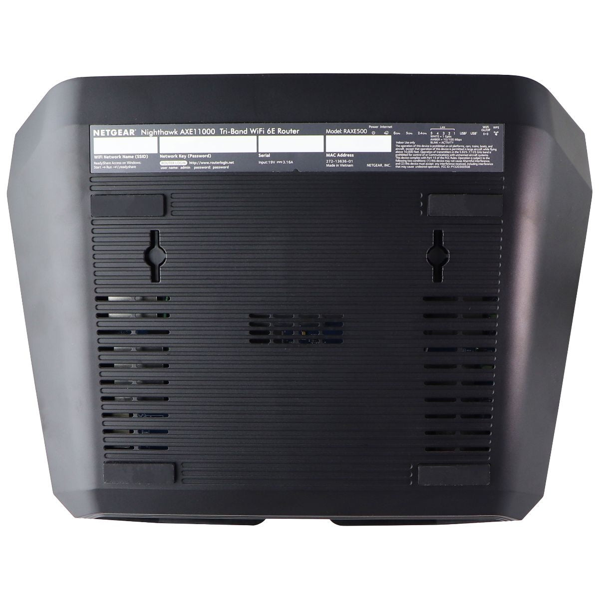 NETGEAR Nighthawk 12-Stream WiFi 6E Router (RAXE500) AXE11000 Networking - Wireless Wi-Fi Routers Netgear    - Simple Cell Bulk Wholesale Pricing - USA Seller