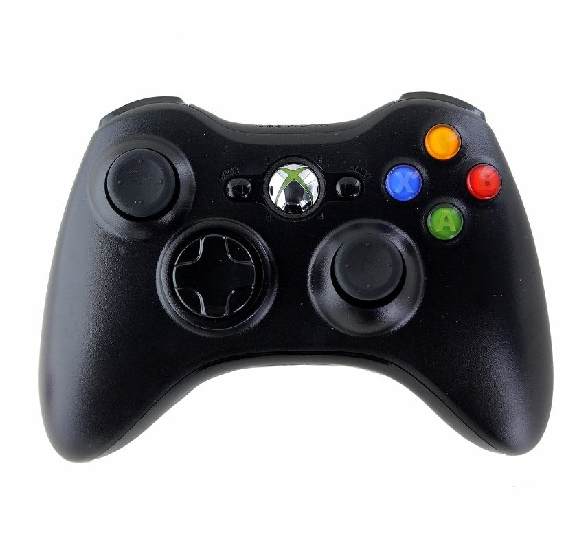 Microsoft Xbox 360 Wireless Controller - Black (Model 1403) Gaming/Console - Controllers & Attachments Microsoft    - Simple Cell Bulk Wholesale Pricing - USA Seller