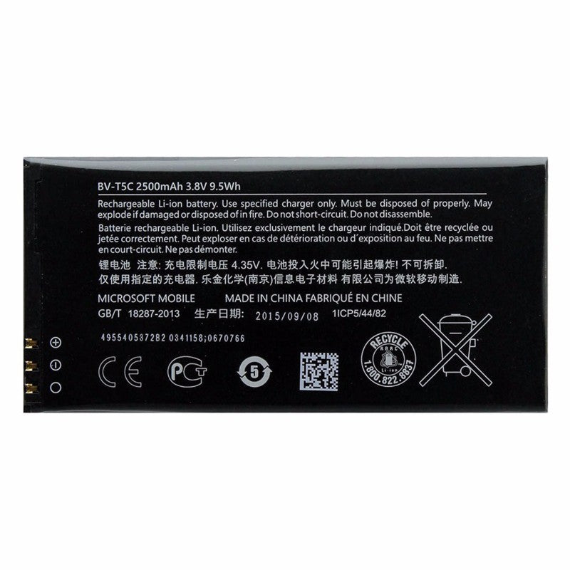 Original Microsoft Replacement Battery BV-T5C For Nokia Lumia 640 2500mAh 3.8v Cell Phone - Batteries Microsoft    - Simple Cell Bulk Wholesale Pricing - USA Seller