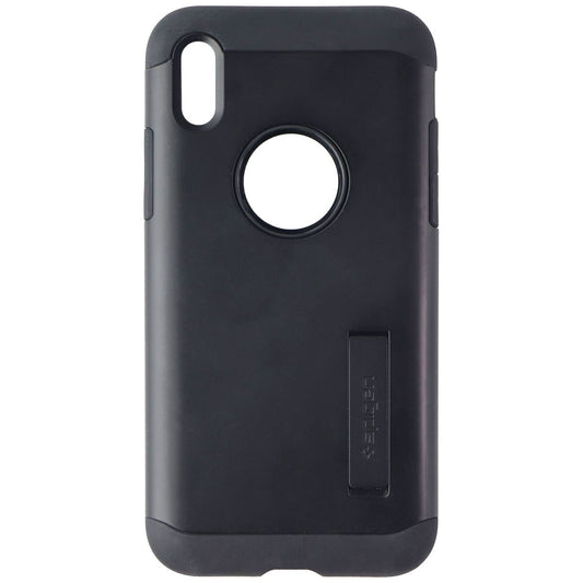 Spigen Slim Armor Dual Layer Case w/ Kickstand for Apple iPhone X - Black Cell Phone - Cases, Covers & Skins Spigen    - Simple Cell Bulk Wholesale Pricing - USA Seller