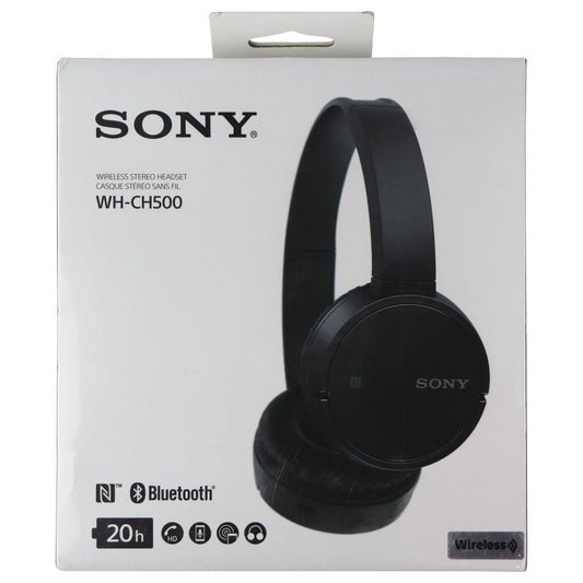 Sony WH-CH500 Wireless On-Ear Headphones, Black (WHCH500/B) Cell Phone - Headsets Sony    - Simple Cell Bulk Wholesale Pricing - USA Seller