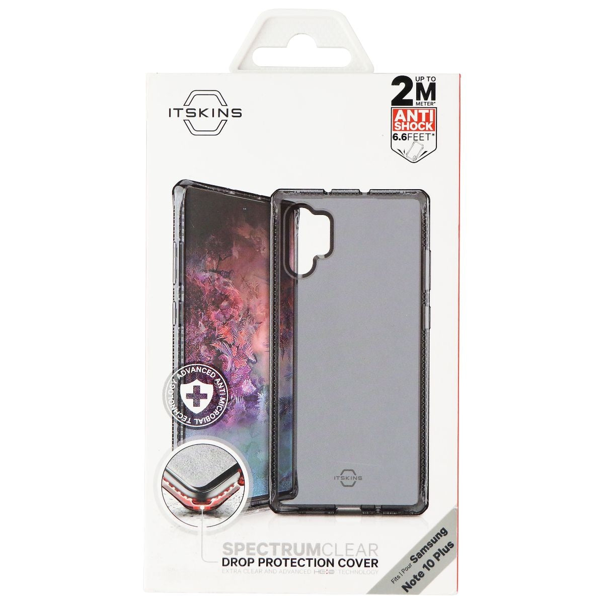 ITSKINS Spectrum Clear Protective Phone Case for Samsung Galaxy Note10 PlusSmoke Cell Phone - Cases, Covers & Skins ITSKINS    - Simple Cell Bulk Wholesale Pricing - USA Seller