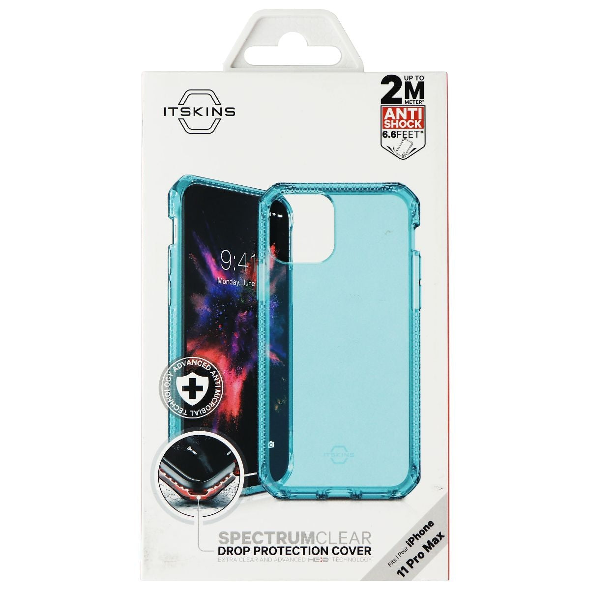 ITSKINS Spectrum Clear Case for Apple iPhone 11 Pro Max - Light Blue Cell Phone - Cases, Covers & Skins ITSKINS    - Simple Cell Bulk Wholesale Pricing - USA Seller