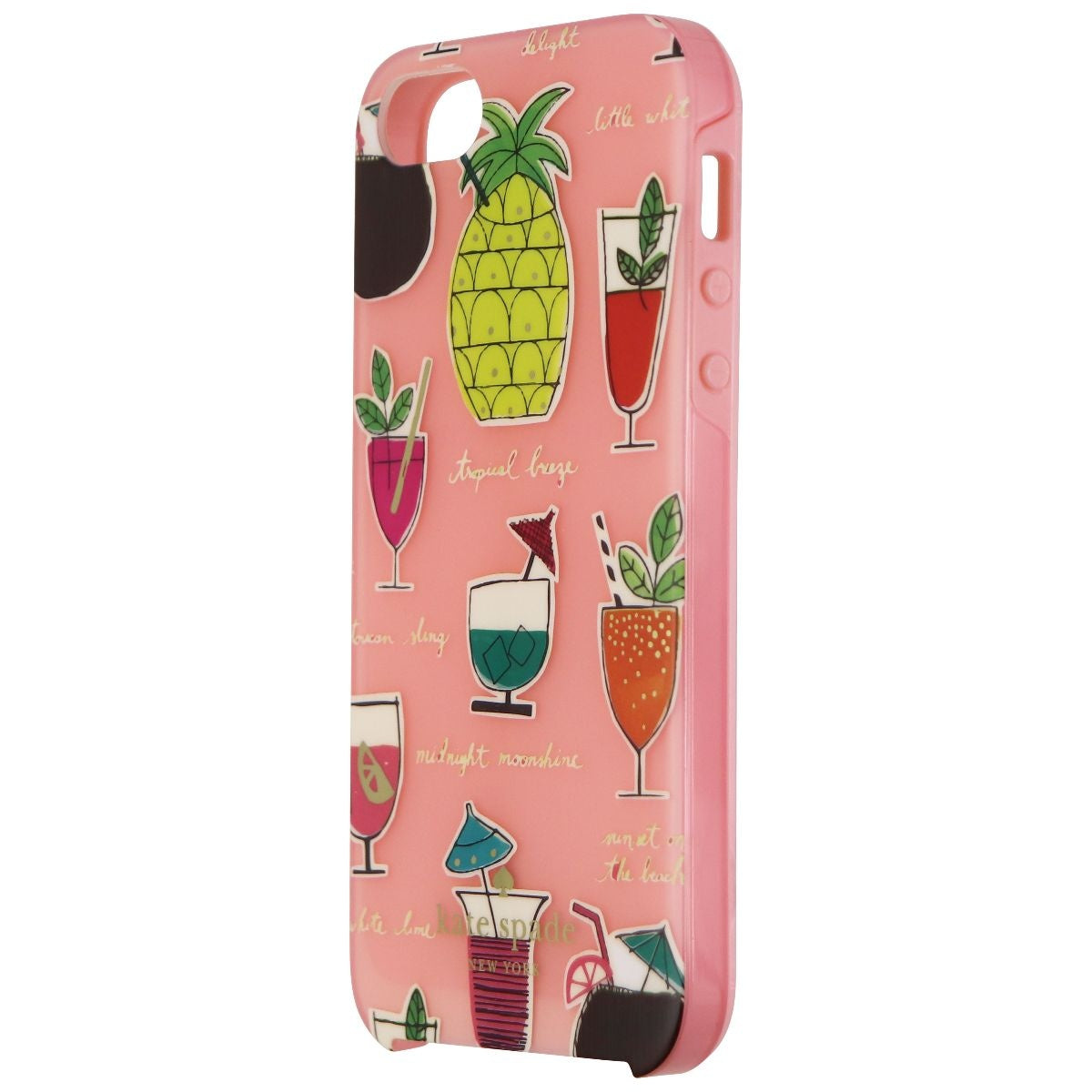 Kate Spade Hardshell Case for Apple iPhone 5/5s/SE 1st Gen - Pineapple Drinks Cell Phone - Cases, Covers & Skins Kate Spade    - Simple Cell Bulk Wholesale Pricing - USA Seller