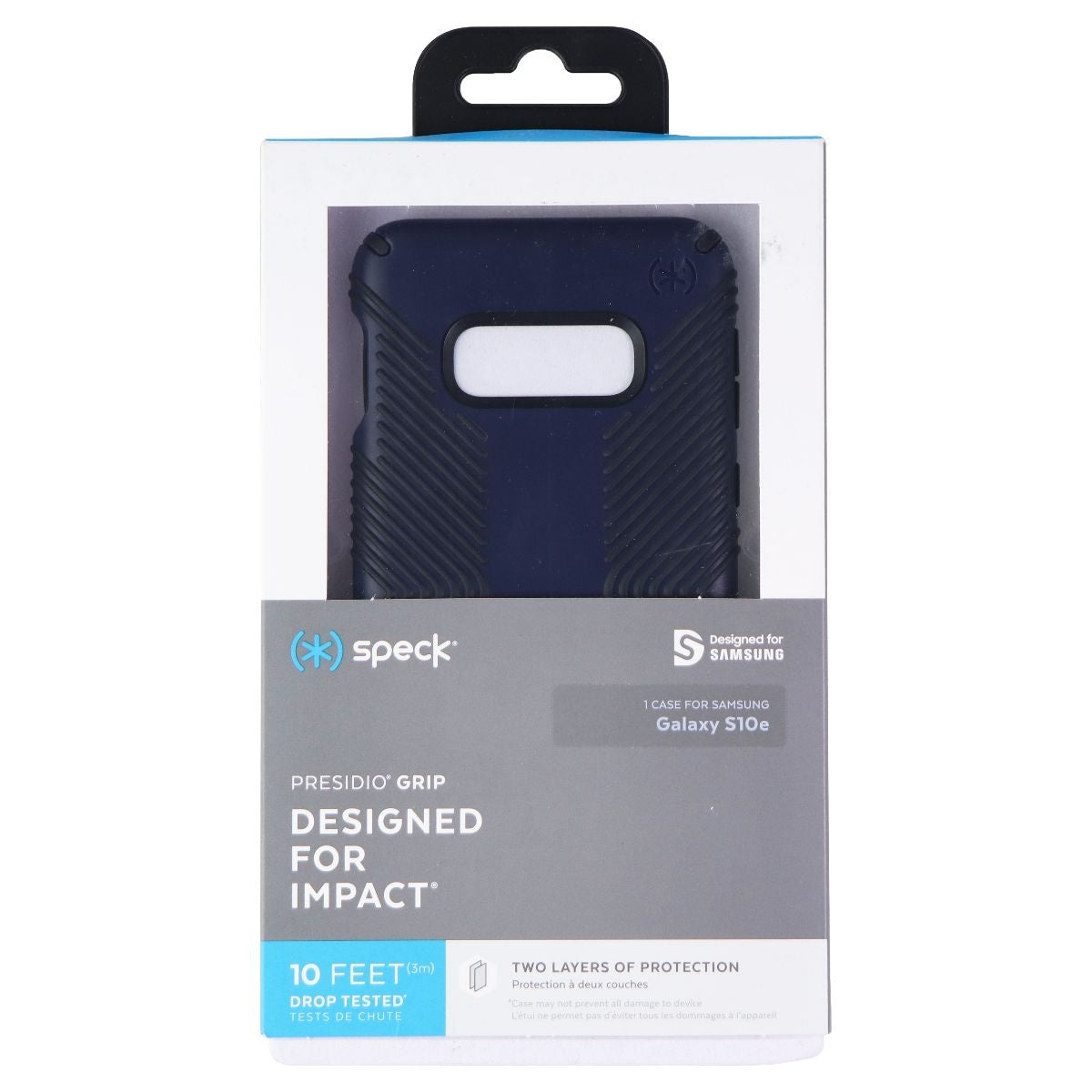 Speck Presidio Grip Case for Samsung Galaxy S10E - Eclipse Blue/Carbon Black Cell Phone - Cases, Covers & Skins Speck    - Simple Cell Bulk Wholesale Pricing - USA Seller