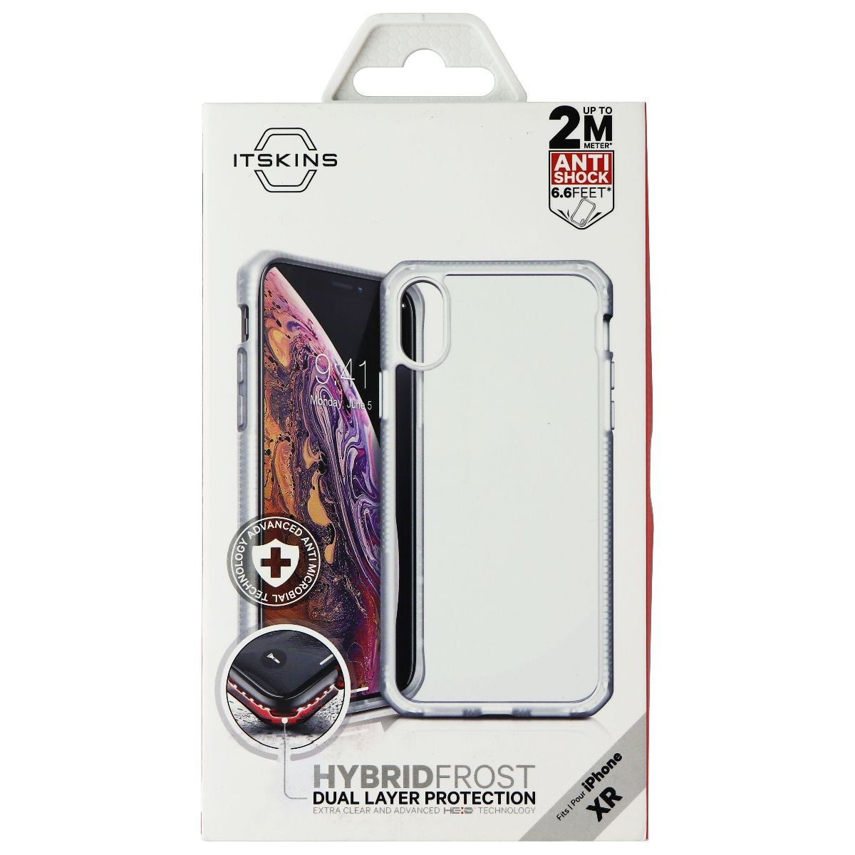 ITSKINS Hybrid Frost Phone Case for Apple iPhone XR - Transparent Cell Phone - Cases, Covers & Skins ITSKINS    - Simple Cell Bulk Wholesale Pricing - USA Seller
